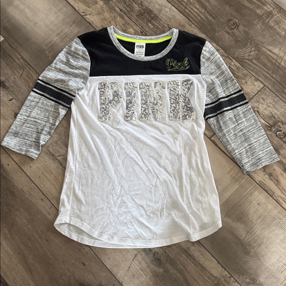 Vs pink y2k sequin top